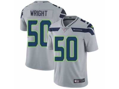 Men's Nike Seattle Seahawks #50 K.J. Wright Vapor Untouchable Limited Grey Alternate NFL Jersey
