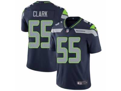 Men's Nike Seattle Seahawks #55 Frank Clark Vapor Untouchable Limited Steel Blue Team Color NFL Jersey
