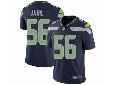 Men's Nike Seattle Seahawks #56 Cliff Avril Vapor Untouchable Limited Steel Blue Team Color NFL Jersey