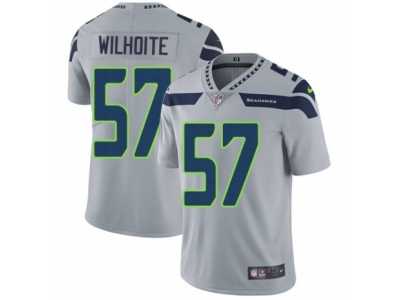 Men's Nike Seattle Seahawks #57 Michael Wilhoite Vapor Untouchable Limited Grey Alternate NFL Jersey