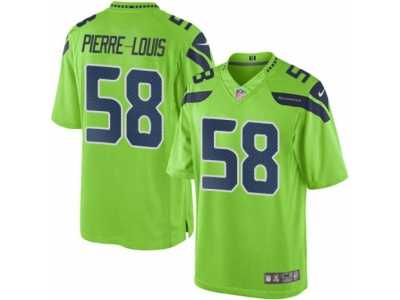 Men's Nike Seattle Seahawks #58 Kevin Pierre-Louis Limited Green Rush NFL Jersey