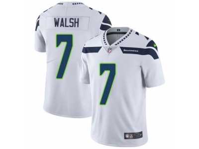 Men's Nike Seattle Seahawks #7 Blair Walsh White Vapor Untouchable Limited Player NFL Jersey