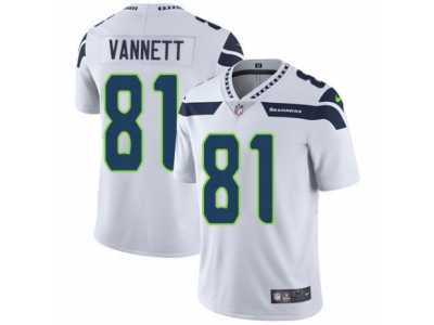 Men's Nike Seattle Seahawks #81 Nick Vannett Vapor Untouchable Limited White NFL Jersey