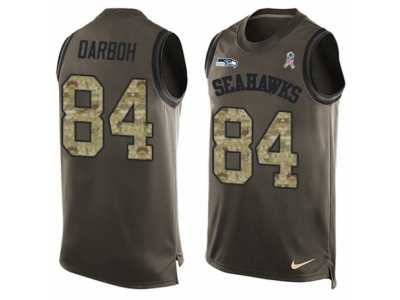 Men's Nike Seattle Seahawks #84 Amara Darboh Limited Green Salute to Service Tank Top NFL Jersey