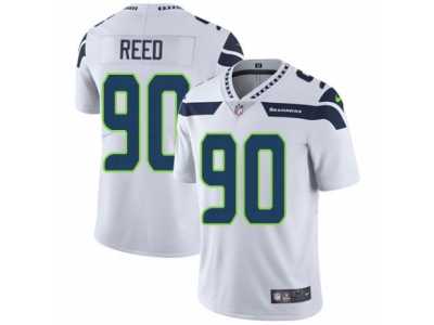 Men's Nike Seattle Seahawks #90 Jarran Reed Vapor Untouchable Limited White NFL Jersey