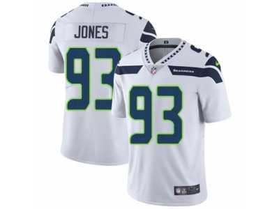 Men's Nike Seattle Seahawks #93 Nazair Jones Vapor Untouchable Limited White NFL Jersey