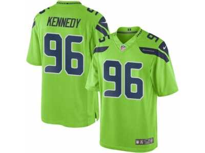 Men's Nike Seattle Seahawks #96 Cortez Kennedy Limited Green Rush NFL Jersey
