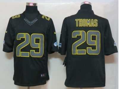 Nike NFL Seattle Seahawks #29 Earl Thomas Black Jerseys(Impact Limited)