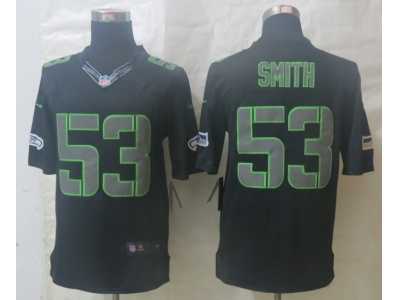Nike Seattle Seahawks #53 Smith Black Jerseys(Impact Limited)