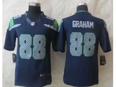 Nike Seattle Seahawks #88 Jimmy Graham blue jerseys(Limited)