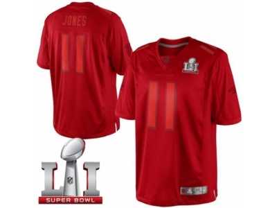 Men's Nike Atlanta Falcons #11 Julio Jones Red Drenched Limited Super Bowl LI 51 NFL Jersey
