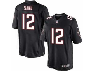 Men's Nike Atlanta Falcons #12 Mohamed Sanu Limited Black Alternate NFL Jersey