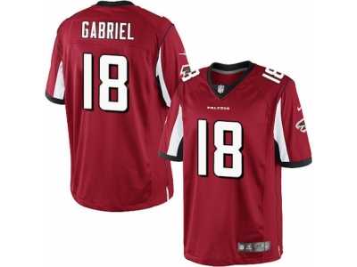 Men's Nike Atlanta Falcons #18 Taylor Gabriel Limited Red Team Color NFL Jersey