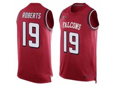 Men's Nike Atlanta Falcons #19 Andre Roberts Limited Red Player Name & Number Tank Top NFL Jersey