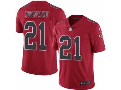 Men's Nike Atlanta Falcons #21 Desmond Trufant Limited Red Rush NFL Jersey