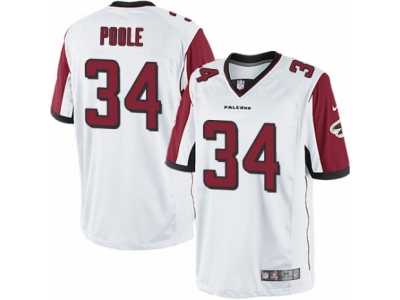 Men's Nike Atlanta Falcons #34 Brian Poole Limited White NFL Jersey