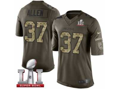 Men's Nike Atlanta Falcons #37 Ricardo Allen Limited Green Salute to Service Super Bowl LI 51 NFL Jersey