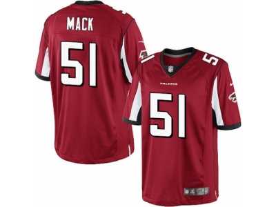 Men's Nike Atlanta Falcons #51 Alex Mack Limited Red Team Color NFL Jersey