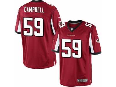 Men's Nike Atlanta Falcons #59 De'Vondre Campbell Limited Red Team Color NFL Jersey