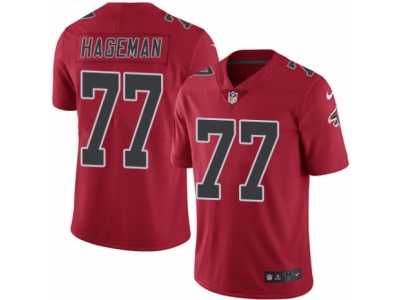Men's Nike Atlanta Falcons #77 Ra'Shede Hageman Limited Red Rush NFL Jersey
