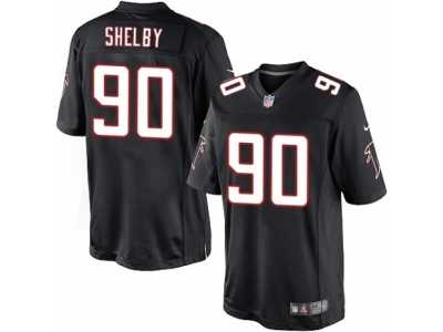 Men's Nike Atlanta Falcons #90 Derrick Shelby Limited Black Alternate NFL Jersey