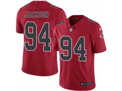 Men's Nike Atlanta Falcons #94 Tyson Jackson Limited Red Rush NFL Jersey
