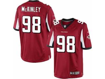 Men's Nike Atlanta Falcons #98 Takkarist McKinley Limited Red Team Color NFL Jersey