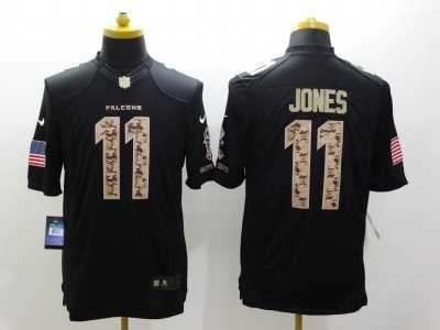 Nike Atlanta Falcons #11 Julio Jones Black Salute to Service Jerseys(Limited)