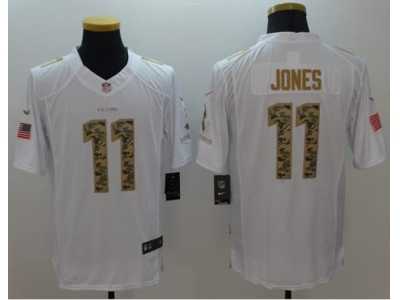 Nike Atlanta Falcons #11 Julio Jones White Men's Stitched NFL Limited Salute to Service Jersey