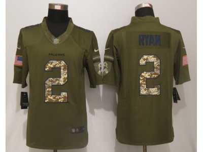 Nike Atlanta Falcons #2 Matt Ryan Green Salute to Service Jerseys(Limited)
