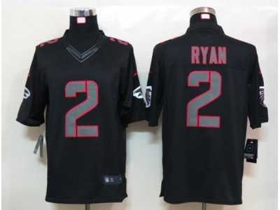 Nike NFL Atlanta Falcons #2 Matt Ryan Black Jerseys(Impact Limited)