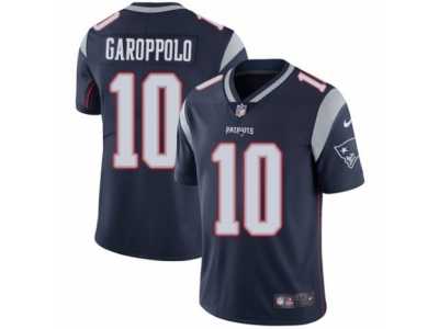 Men's Nike New England Patriots #10 Jimmy Garoppolo Vapor Untouchable Limited Navy Blue Team Color NFL Jersey