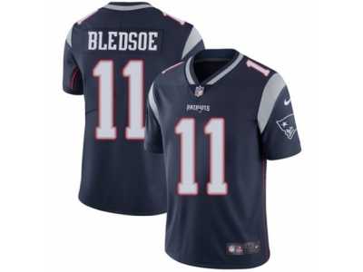 Men's Nike New England Patriots #11 Drew Bledsoe Vapor Untouchable Limited Navy Blue Team Color NFL Jersey