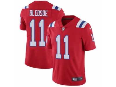 Men's Nike New England Patriots #11 Drew Bledsoe Vapor Untouchable Limited Red Alternate NFL Jersey