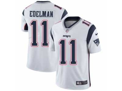 Men's Nike New England Patriots #11 Julian Edelman Vapor Untouchable Limited White NFL Jersey