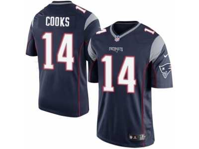 Men's Nike New England Patriots #14 Brandin Cooks Limited Navy Blue Team Color NFL Jersey
