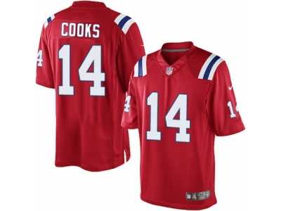 Men's Nike New England Patriots #14 Brandin Cooks Limited Red Alternate NFL Jersey