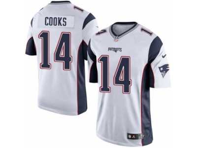 Men's Nike New England Patriots #14 Brandin Cooks Limited White NFL Jersey