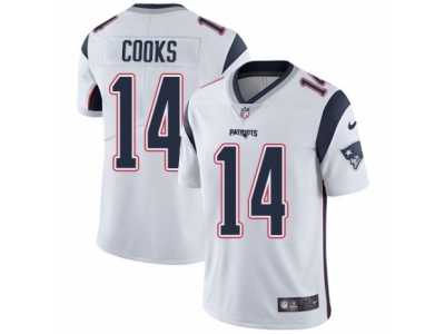 Men's Nike New England Patriots #14 Brandin Cooks Vapor Untouchable Limited White NFL Jersey