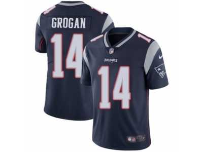 Men's Nike New England Patriots #14 Steve Grogan Vapor Untouchable Limited Navy Blue Team Color NFL Jersey