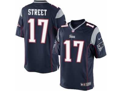 Men's Nike New England Patriots #17 Devin Street Limited Navy Blue Team Color NFL Jersey