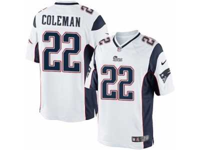 Men's Nike New England Patriots #22 Justin Coleman Limited White NFL Jersey