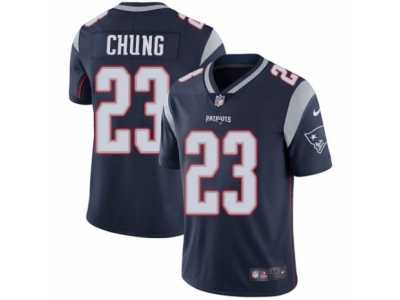 Men's Nike New England Patriots #23 Patrick Chung Vapor Untouchable Limited Navy Blue Team Color NFL Jersey