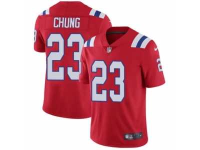 Men's Nike New England Patriots #23 Patrick Chung Vapor Untouchable Limited Red Alternate NFL Jersey
