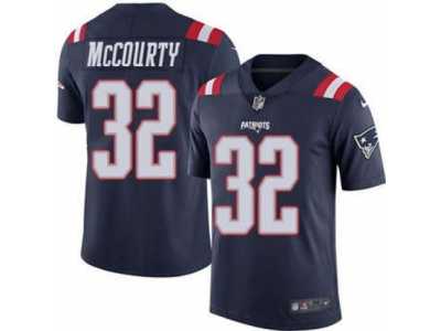 Men's Nike New England Patriots #32 Devin McCourty Navy Blue Stitched NFL Limited Rush Jersey