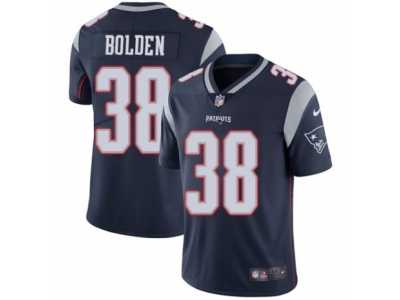 Men's Nike New England Patriots #38 Brandon Bolden Vapor Untouchable Limited Navy Blue Team Color NFL Jersey
