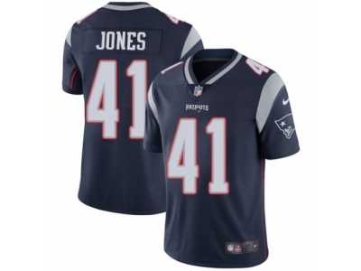 Men's Nike New England Patriots #41 Cyrus Jones Navy Blue Team Color Vapor Untouchable Limited Player NFL Jersey