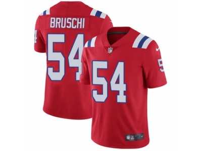 Men's Nike New England Patriots #54 Tedy Bruschi Vapor Untouchable Limited Red Alternate NFL Jersey