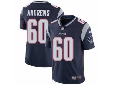 Men's Nike New England Patriots #60 David Andrews Vapor Untouchable Limited Navy Blue Team Color NFL Jersey
