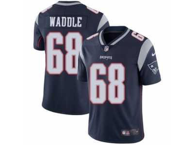Men's Nike New England Patriots #68 LaAdrian Waddle Vapor Untouchable Limited Navy Blue Team Color NFL Jersey